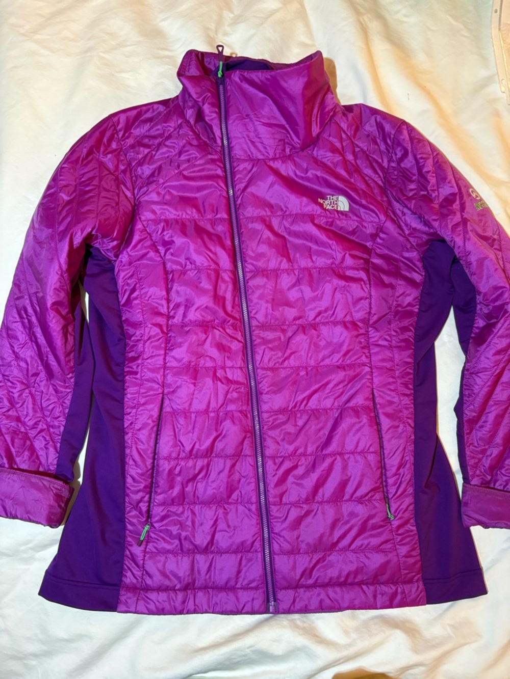 The North Face Women's Fuchsia/Purple Insulated Puffer Jacket XL Full Zip